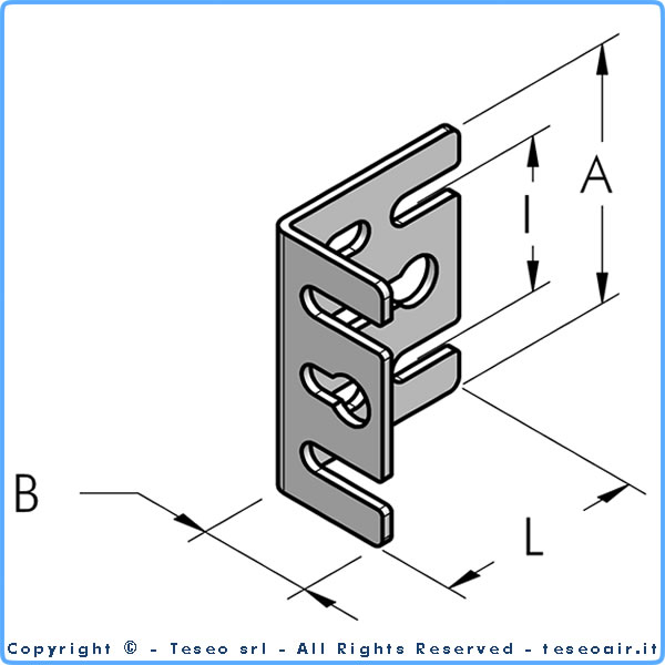Płytka typu L ze stali galwanizowanej