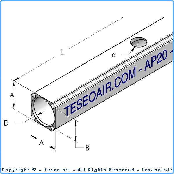 Ekstrudowana rura aluminiowa anodyzowana