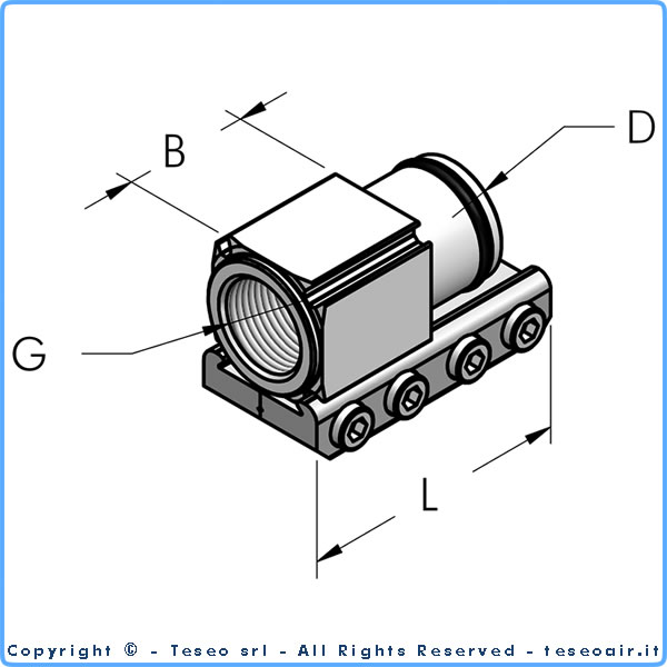 Terminal z gwintem wewnętrznym komplet