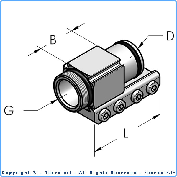 Terminal z gwintem zewnętrznym komplet