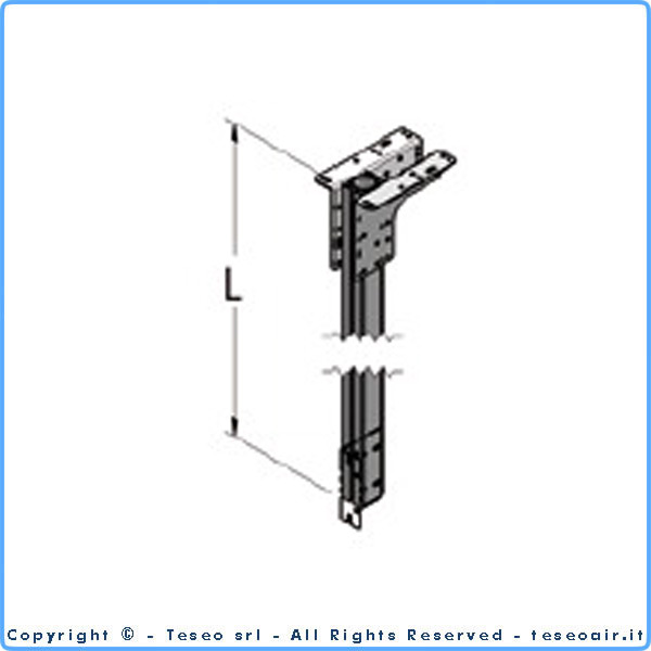 Wspornik ścienny lub sufitowy