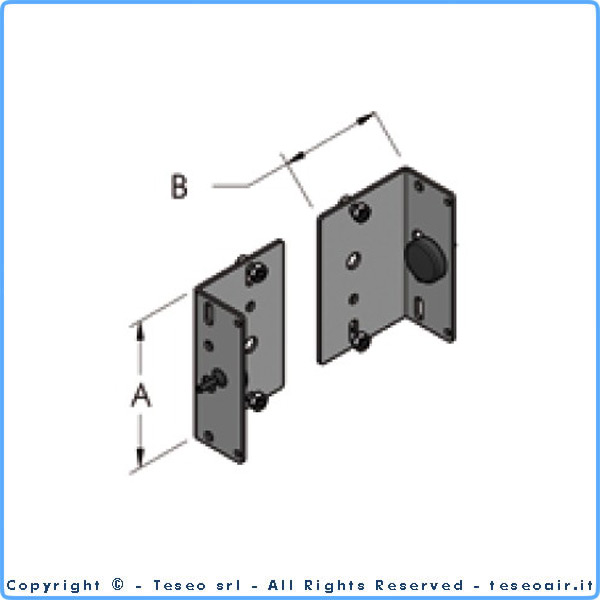 Zestaw zakończeń szyny wózka