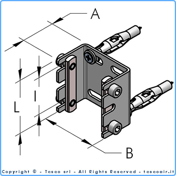Obejma montażowa U kompletna