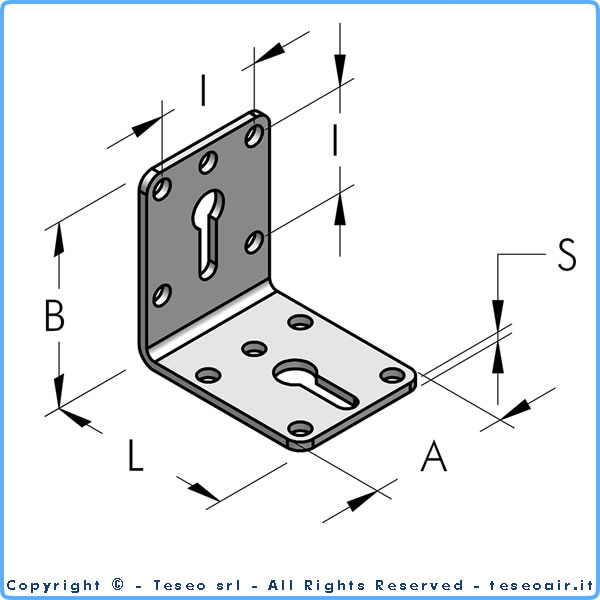 Płytka typu L ze stali galwanizowanej