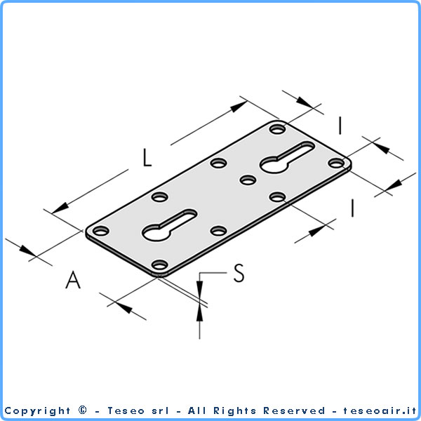 Płytka płaska stalowa ocynkowana