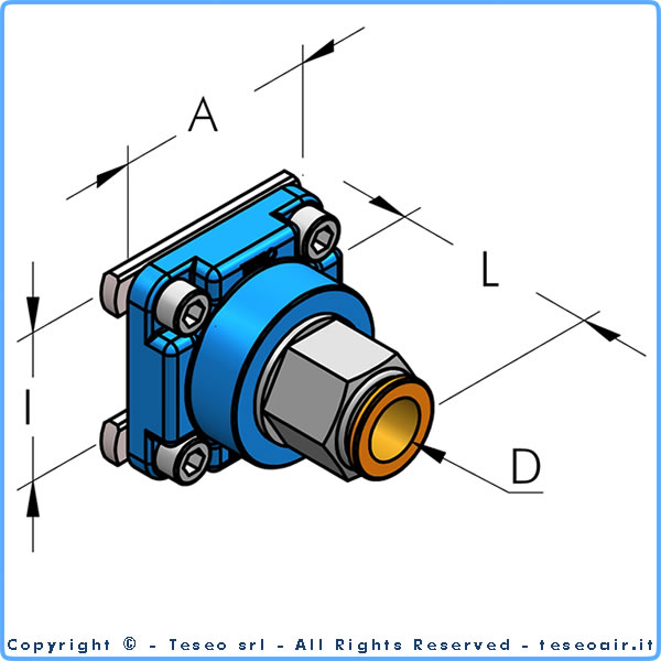 Płytka redukcyjna kompletna do kolumny D14