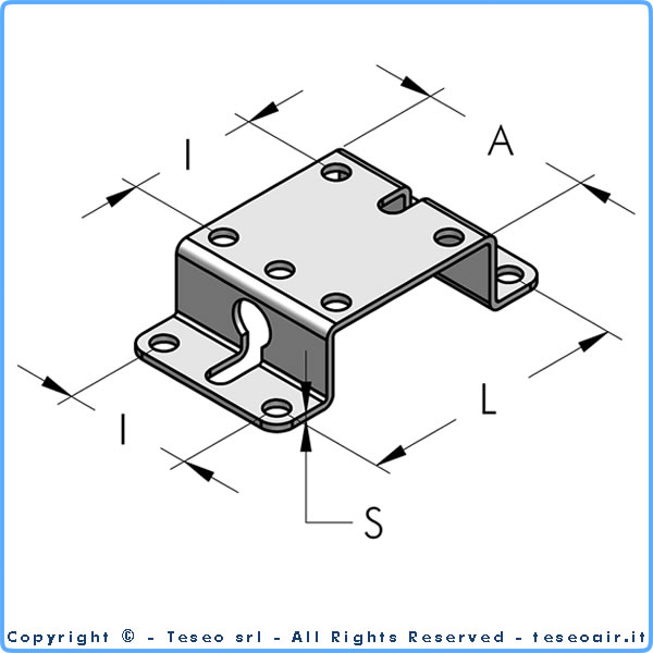 Uchwyt montażowy ze stali galwanizowanej