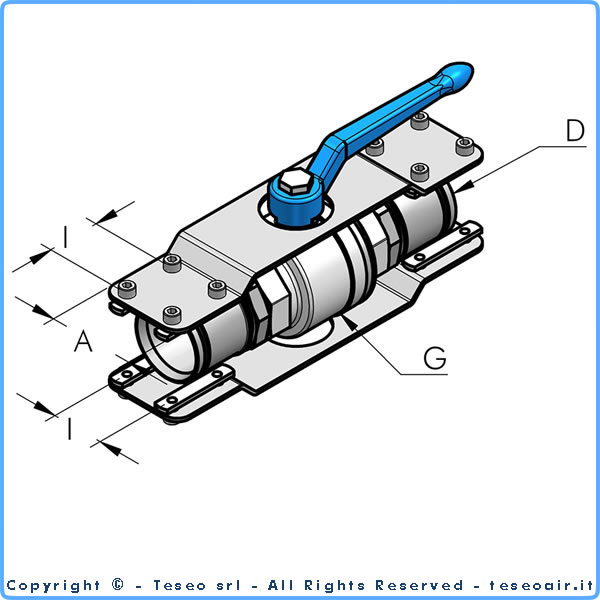 Zawór kulowy kompletny